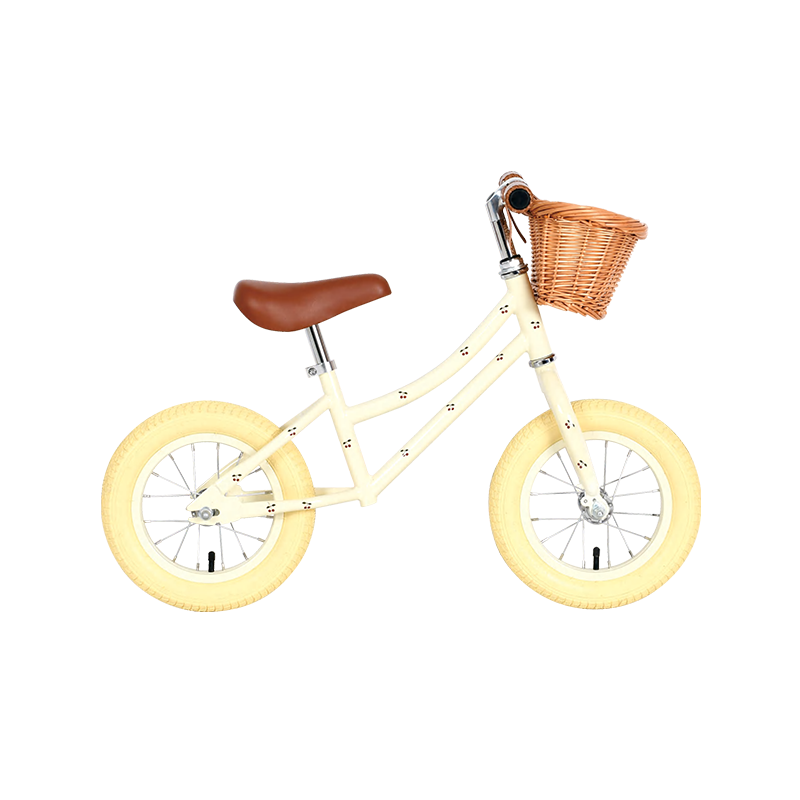 HYB-007 12 "Extra-brede banden Anti-slip stuurkinderen Kids Balance Bike met mand Geschikt voor leeftijd 4-8