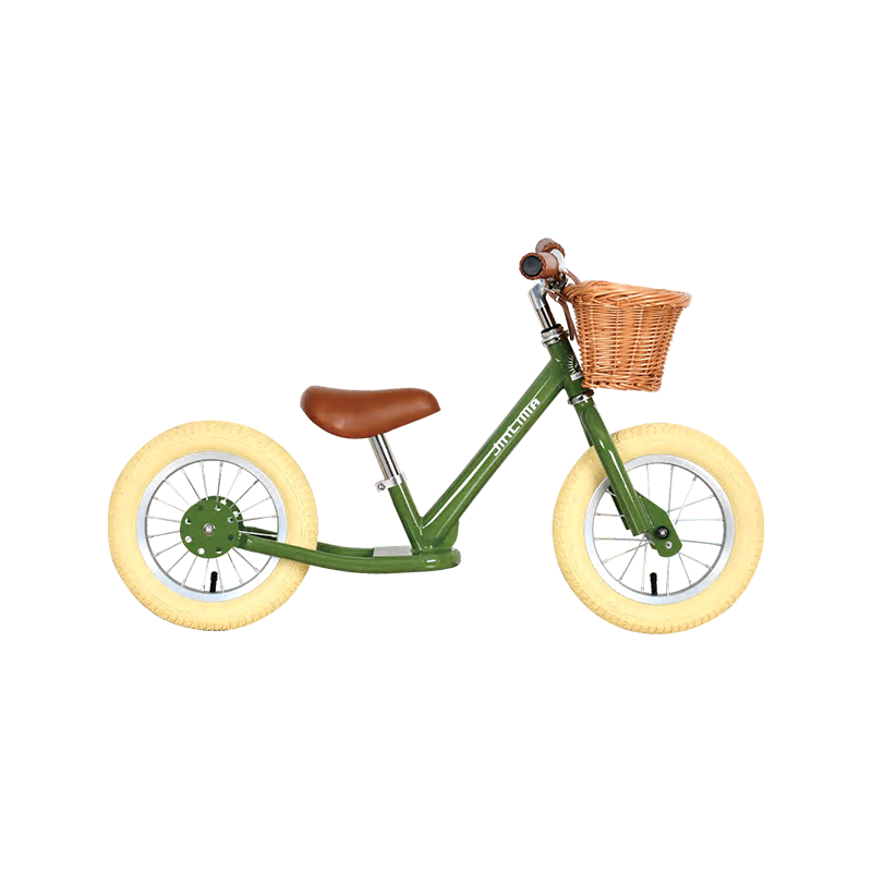 HYB-003 12 "Groen en geel geen pedalen Flexibele balans Bike