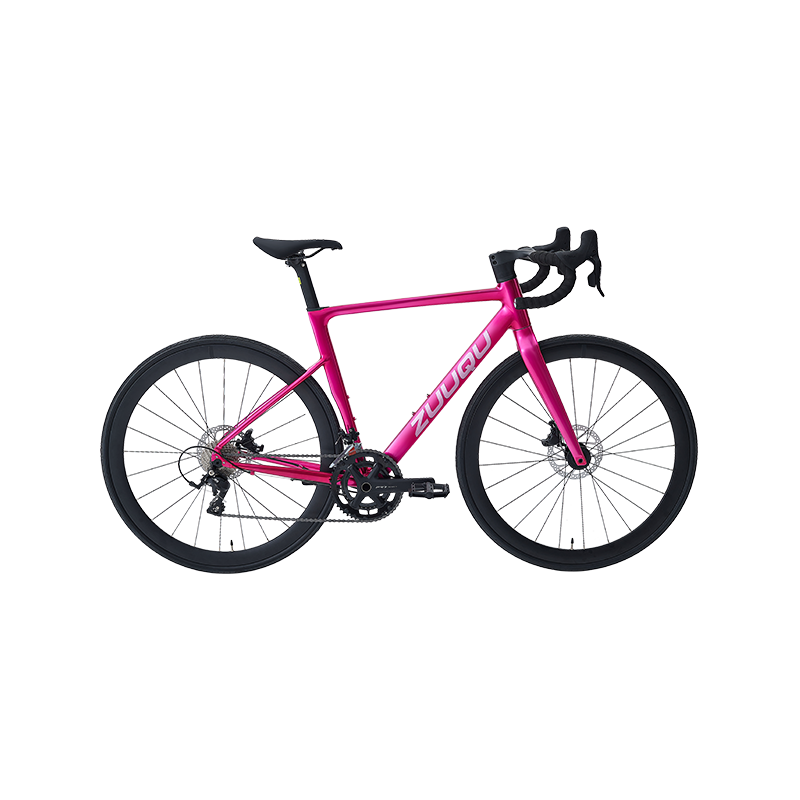 HYB-047 ROSE PINK 700C Ligloy Road Bike met 28c banden