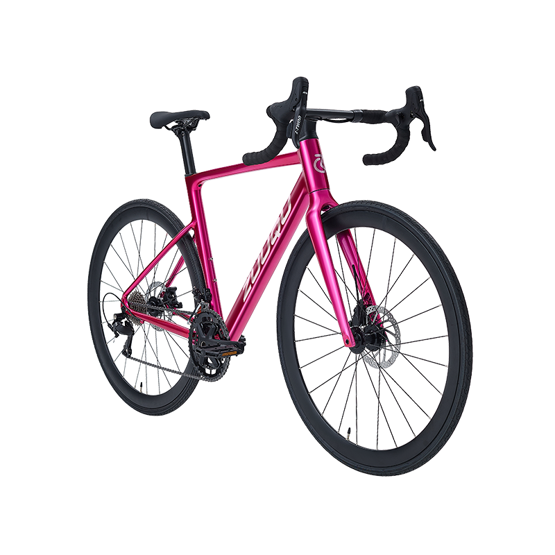 HYB-047 ROSE PINK 700C Ligloy Road Bike met 28c banden
